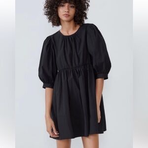 Zara Black Long Sleeve Dress